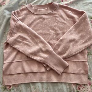 Pink Polka Dot Women's Sweater